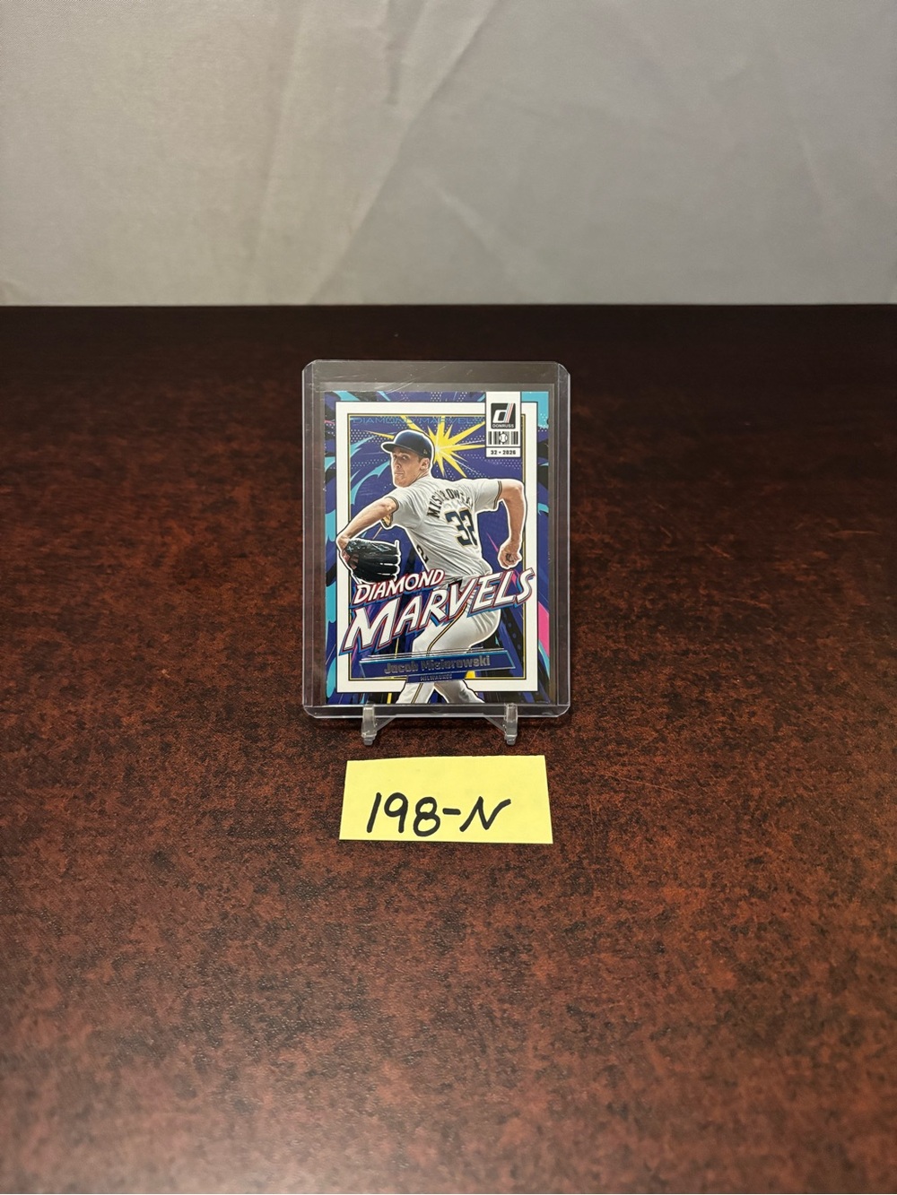 Jacob Misiorowski 2026 Donruss diamond marvels baseball card #7 Brewers